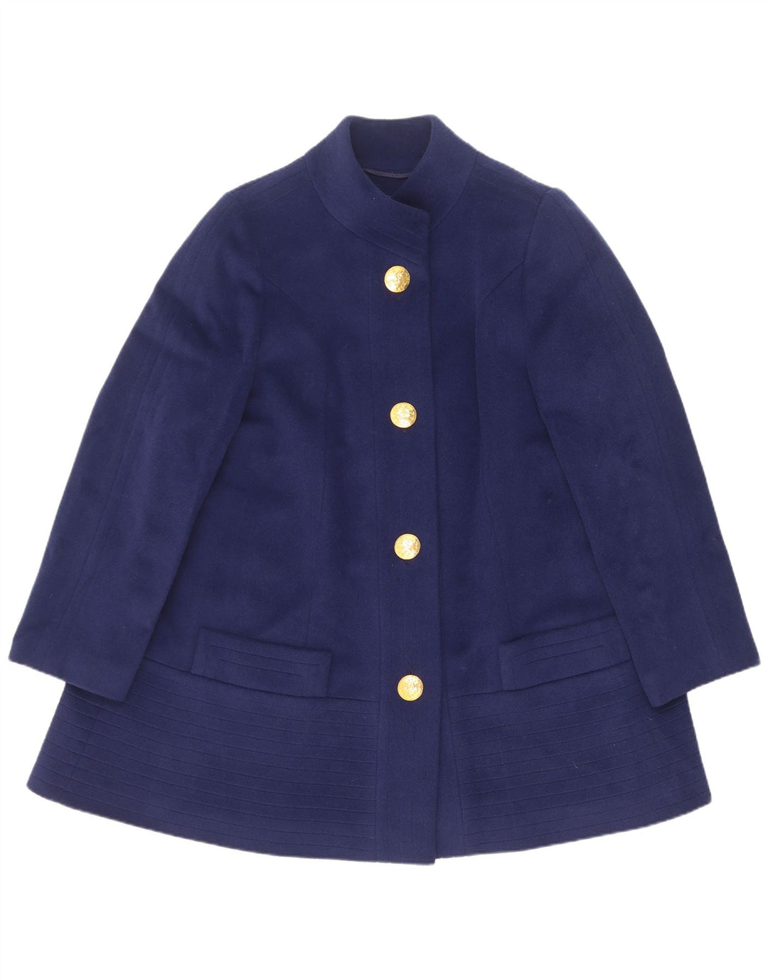 Weill Damen-Mantel mit lockerer Passform, EU 40, mittelmarineblaue Wolle