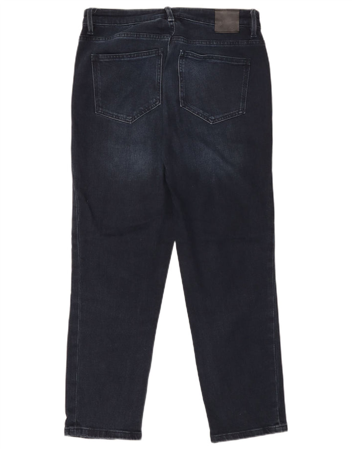 MASSIMO DUTTI Damen Tapered Jeans EU 40 Medium W30 L27 Marineblau Baumwolle