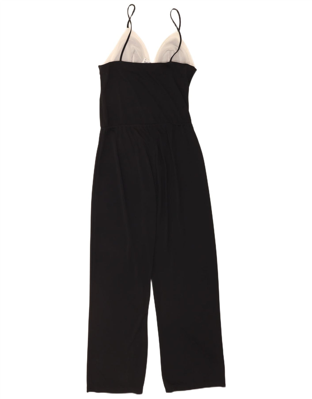 Vintage Damen Overall UK 10 Small Schwarz Colourblock Polyester