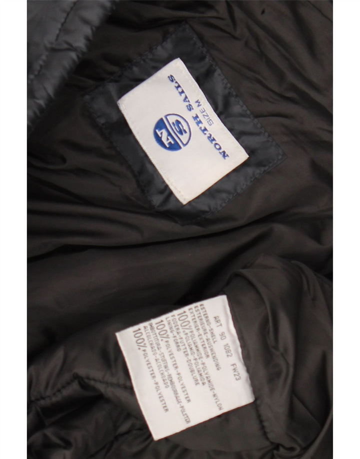 NORTH SAILS Herren-Jacke mit Kapuze, gepolstert, UK 38, mittelmarineblaues Nylon