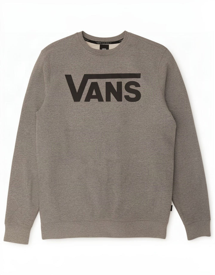 Vans Herren-Sweatshirt mit Grafik, mittelgraue Baumwolle