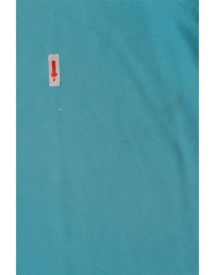 Nike Herren-Poloshirt XL, blaue Baumwolle