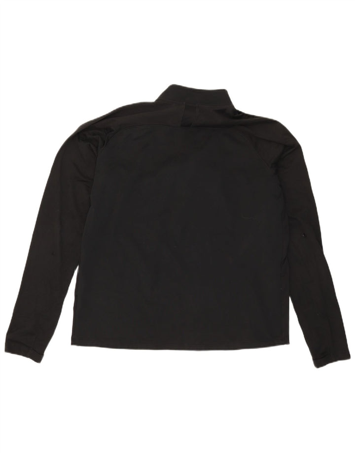 Nike Herren Dri Fit Pullover-Trainingsanzugoberteil mit Reißverschluss, Größe L, Schwarz, Polyester