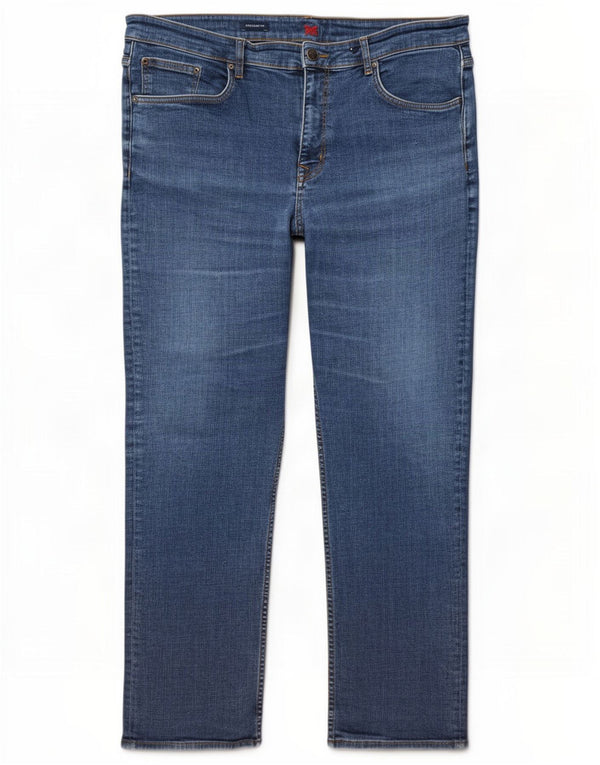 Crew Clothing Herren Slim Jeans W40 L30 Blaue Baumwolle