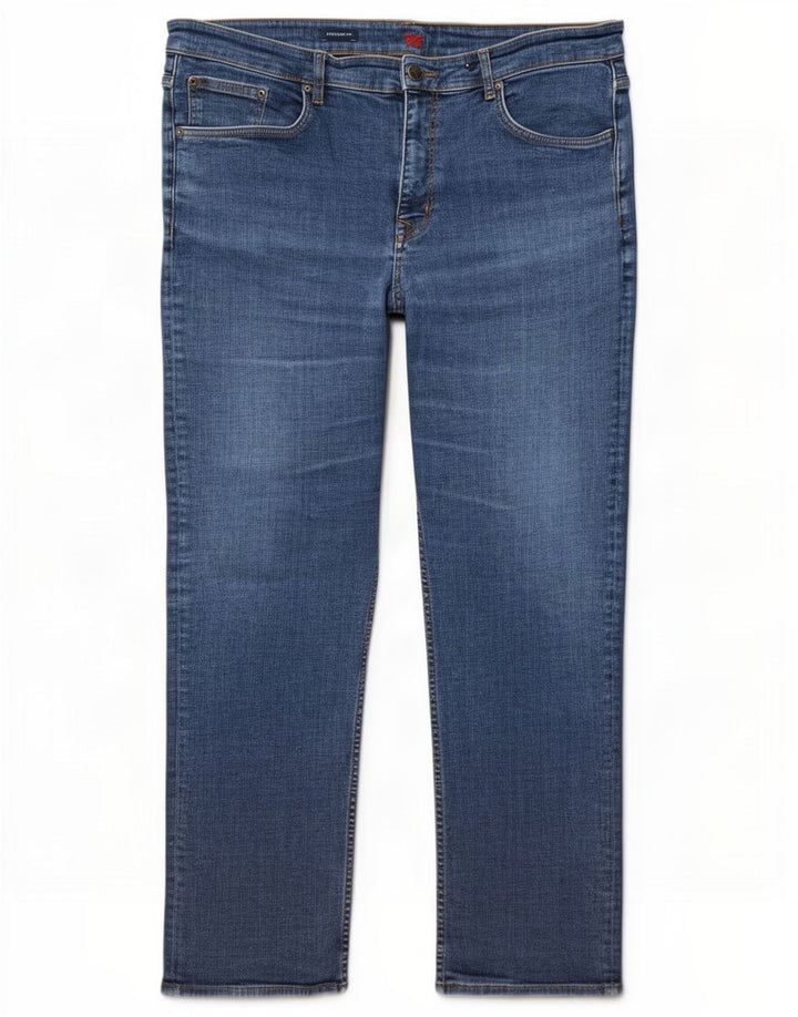 Crew Clothing Herren Slim Jeans W40 L30 Blaue Baumwolle