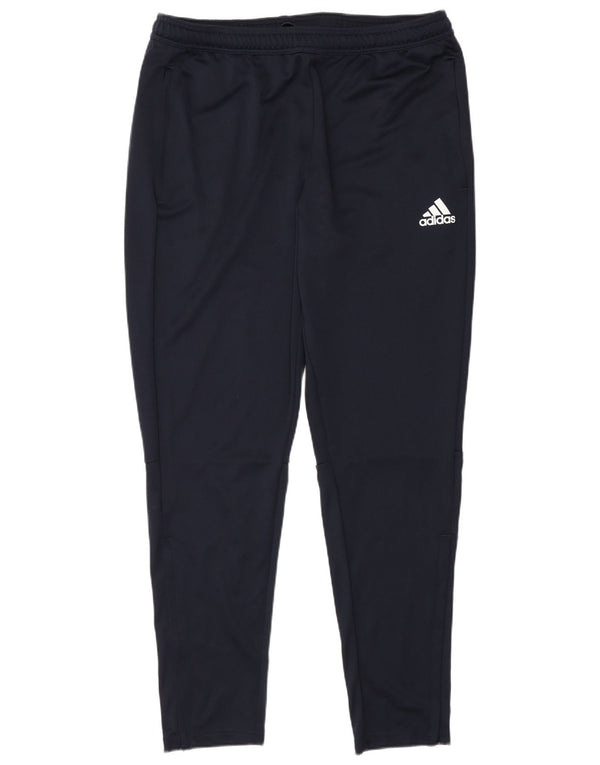 Adidas Herren Trainingshose UK 48/50 XL Marineblau Polyester Sport