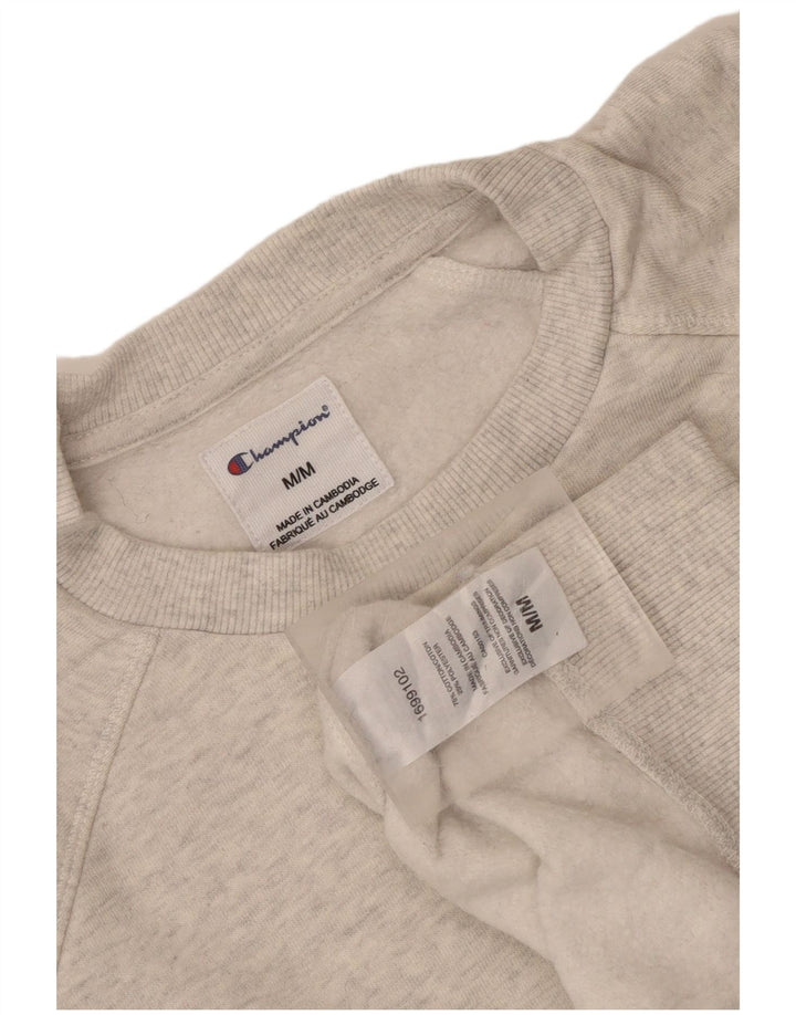 Champion Damen Sweatshirt Pullover UK 14 Mittelgraue Baumwolle