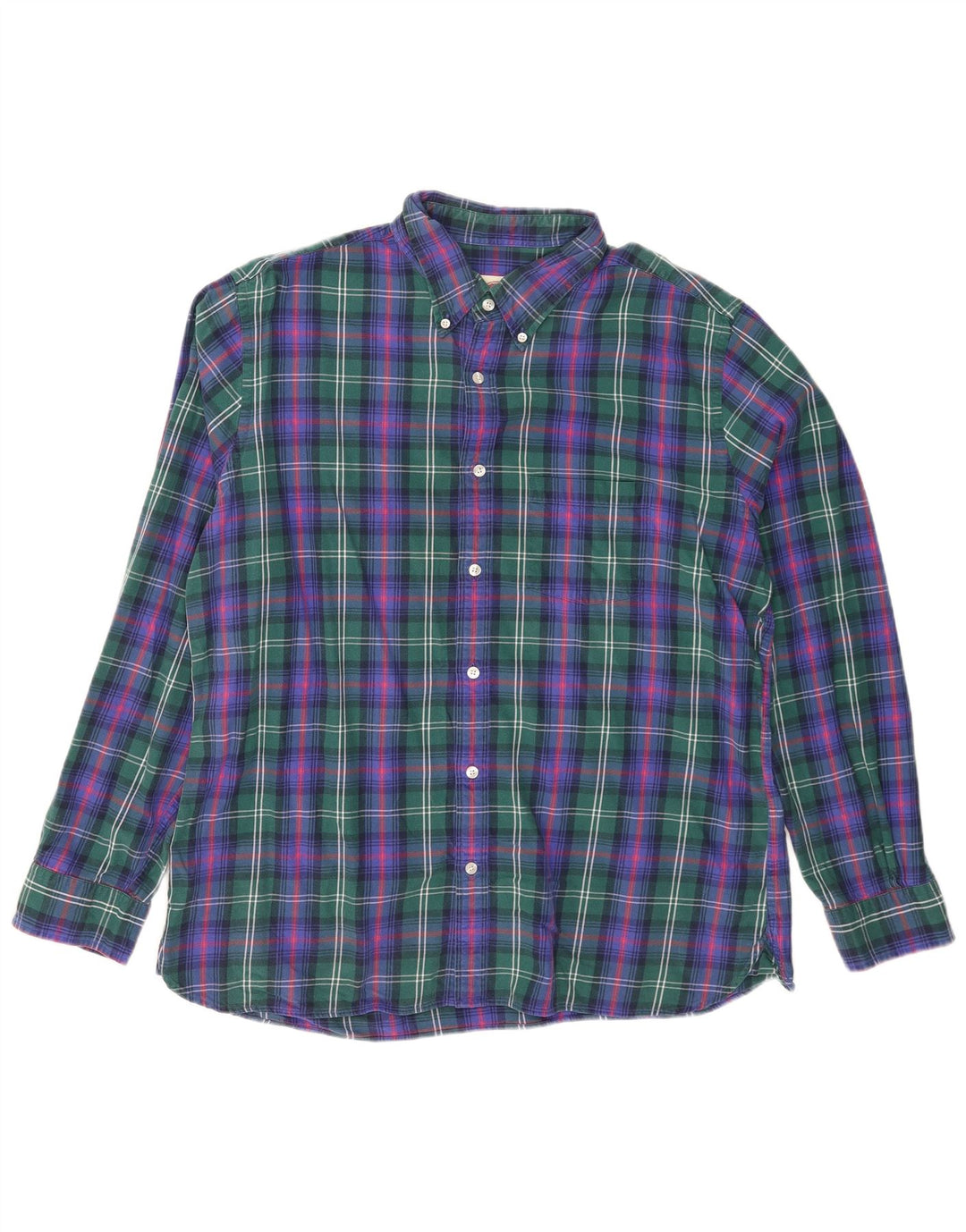 Brooks Brothers Herren-Flanellhemd 2XL, mehrfarbig, kariert, Baumwolle