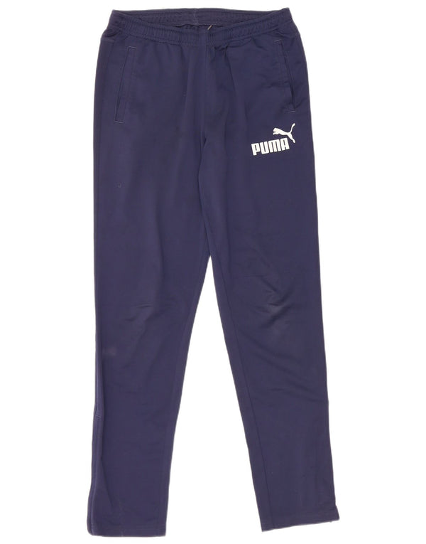 PUMA Jungen Grafik-Trainingshose, 13–14 Jahre, Marineblau
