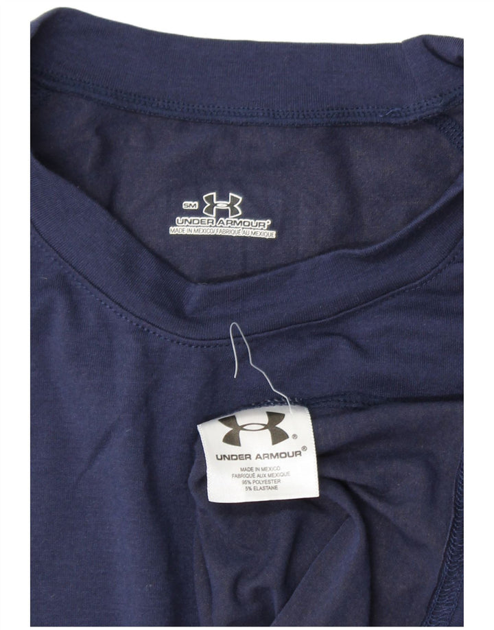 UNDER ARMOUR Herren T-Shirt Top Small Marineblau Polyester