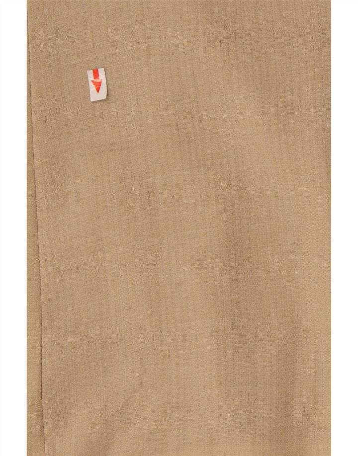 Perte by Krizia Damen 1-Knopf-Blazerjacke UK 16 Large Beige Viskose