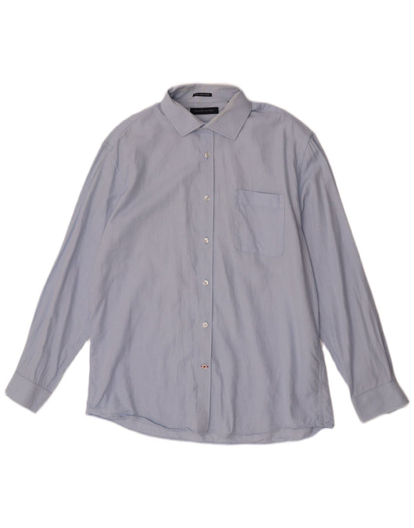 Tommy Hilfiger Herren Slim Fit Hemd Größe 16 1/2 Large Blau