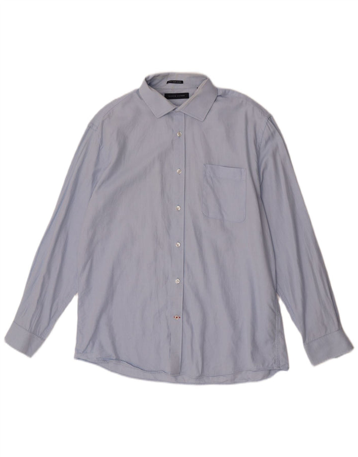 Tommy Hilfiger Herren Slim Fit Hemd Größe 16 1/2 Large Blau