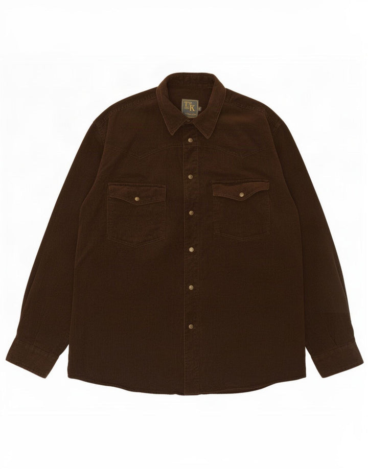 Turnpike Herren Cordhemd XL Braun