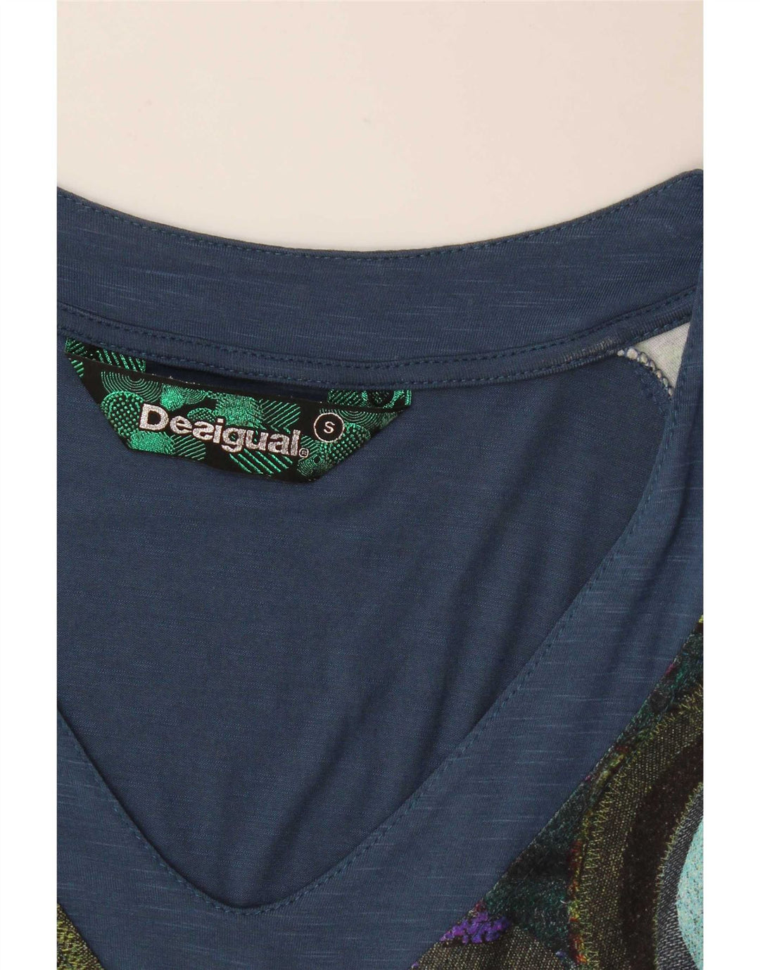 Desigual Damen Etuikleid UK 10 Small Mehrfarbig Geometrisch