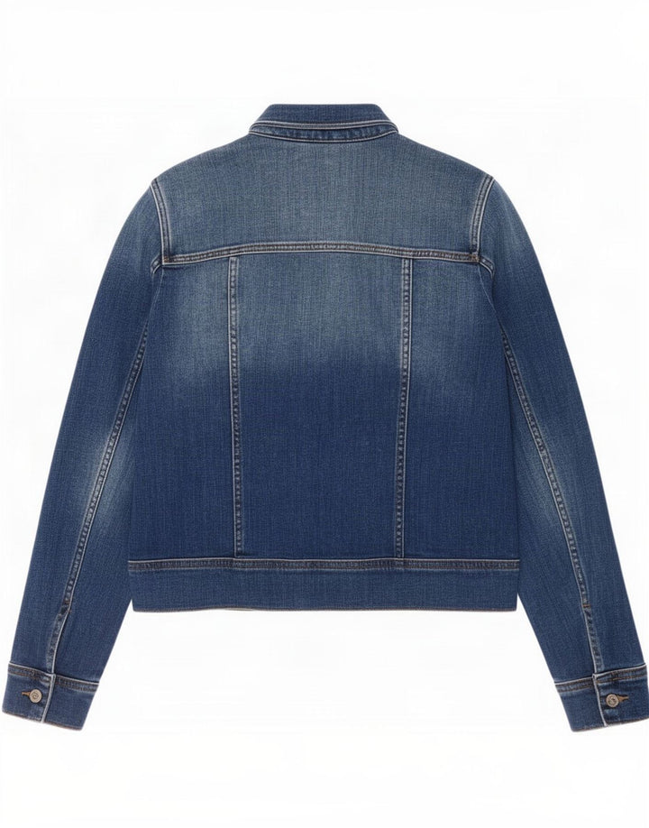 Esprit Damen Jeansjacke UK 12 Mittelblaue Baumwolle