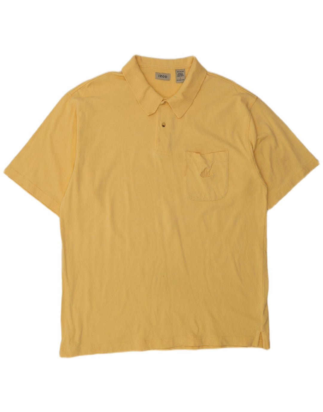 Izod Herren-Poloshirt, groß, gelbe Baumwolle