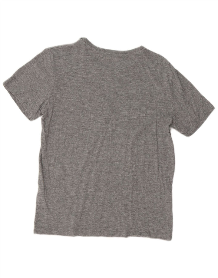 Jack & Jones Herren-T-Shirt mit Grafik, mittelgrau gesprenkelte Baumwolle