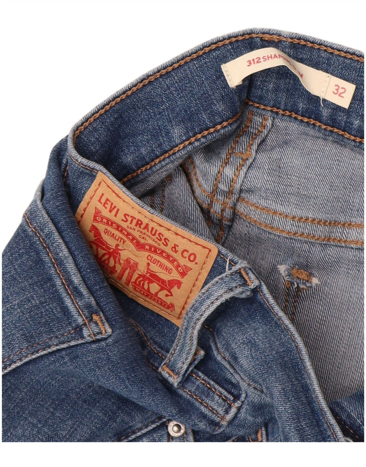 Levi's Damen 312 Shaping Slim Jeans W32 L29 Blaue Baumwolle