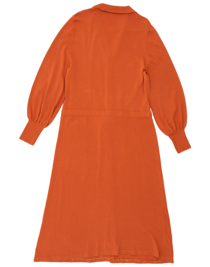 Zara Damen Longline-Cardigan-Pullover UK 14 Large Orange