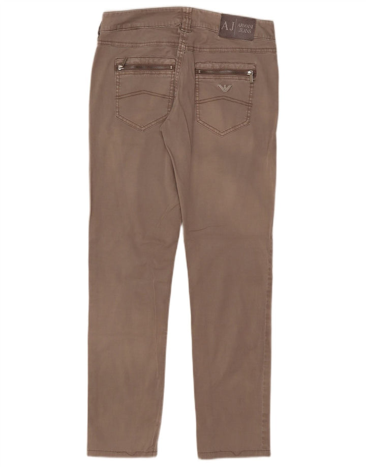 Armani Damen Slim Freizeithose W27 L28 Grau