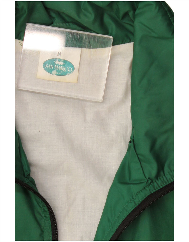 San Marco Herren-Trainingsanzug mit Kapuze, Jacke, Mittelgrün, Farbblock