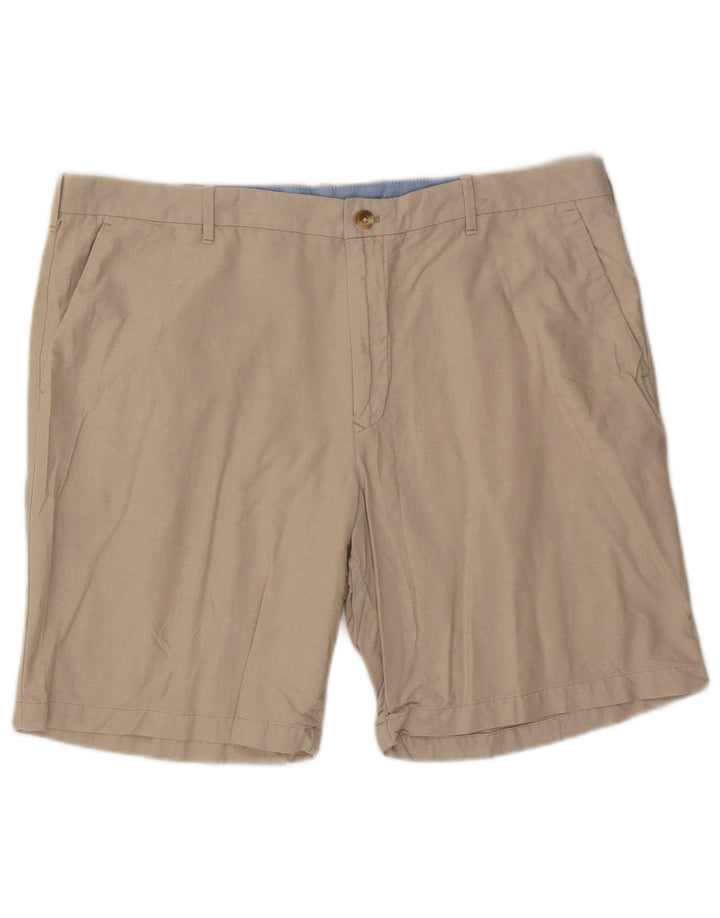 Izod Herren Chinoshorts W42 2XL Beige Baumwolle