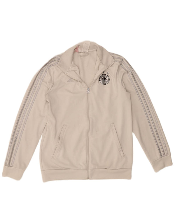Adidas Boys Deutscher Fussball Bund Tracksuit Top Jacket 15-16 Years White