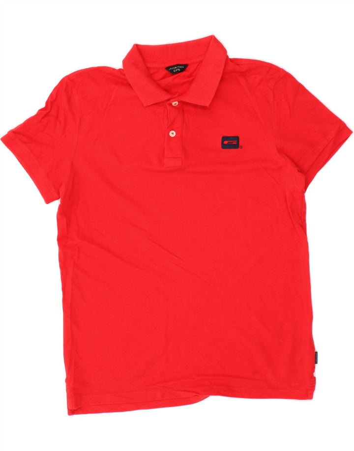 JACK & JONES Mens Polo Shirt Small Red Cotton Vintage Jack & Jones and Second-Hand Jack & Jones from Messina Hembry 