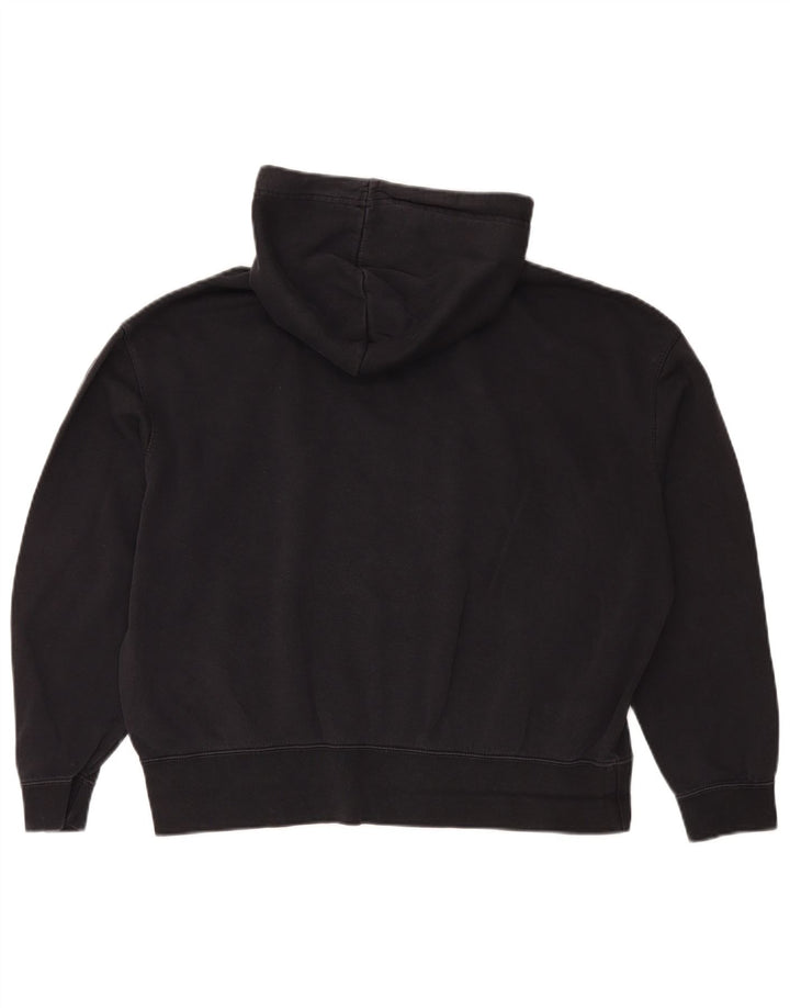 Nike Damen-Pullover mit übergroßem Kapuzenpullover, Gr. 14, mittelschwarz, Baumwolle