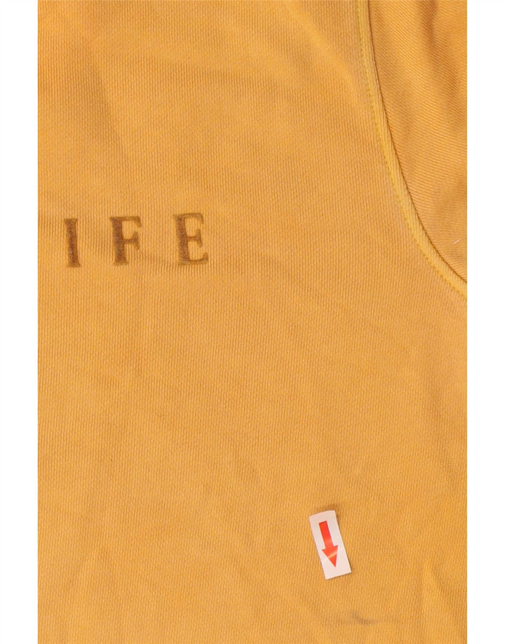 Marks & Spencer Herren-Sweatshirt mit Grafik, groß, aus Baumwolle, Gelb