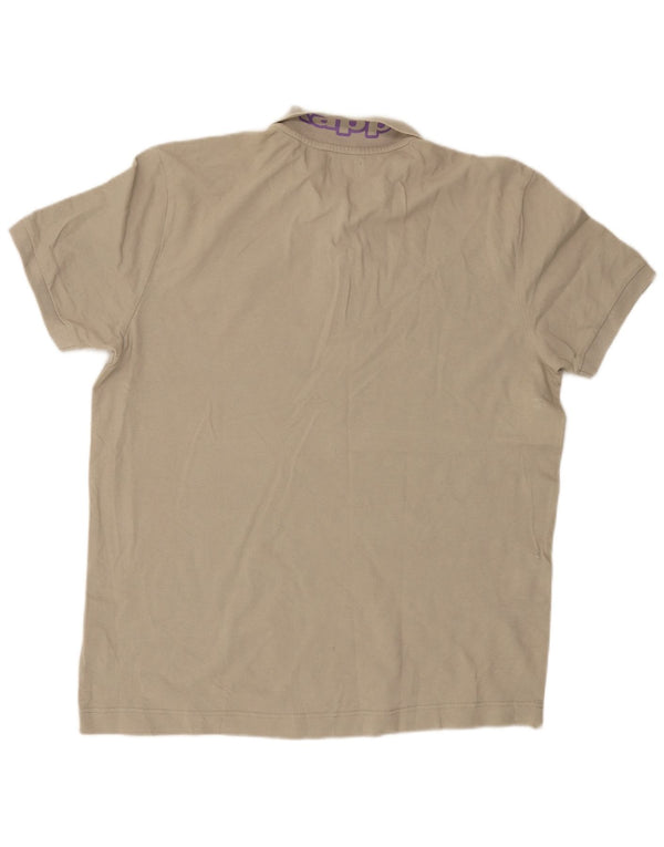Kappa Herren Poloshirt 2XL Beige Baumwolle
