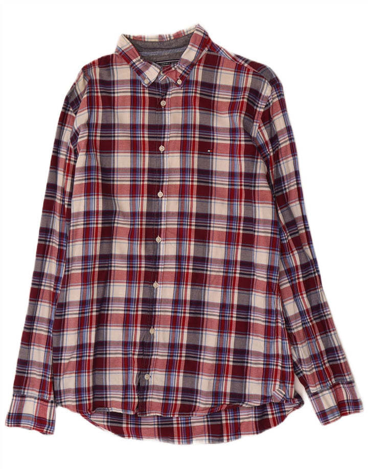 Tommy Hilfiger Herren New York Fit Flanellhemd, groß, mehrfarbig kariert