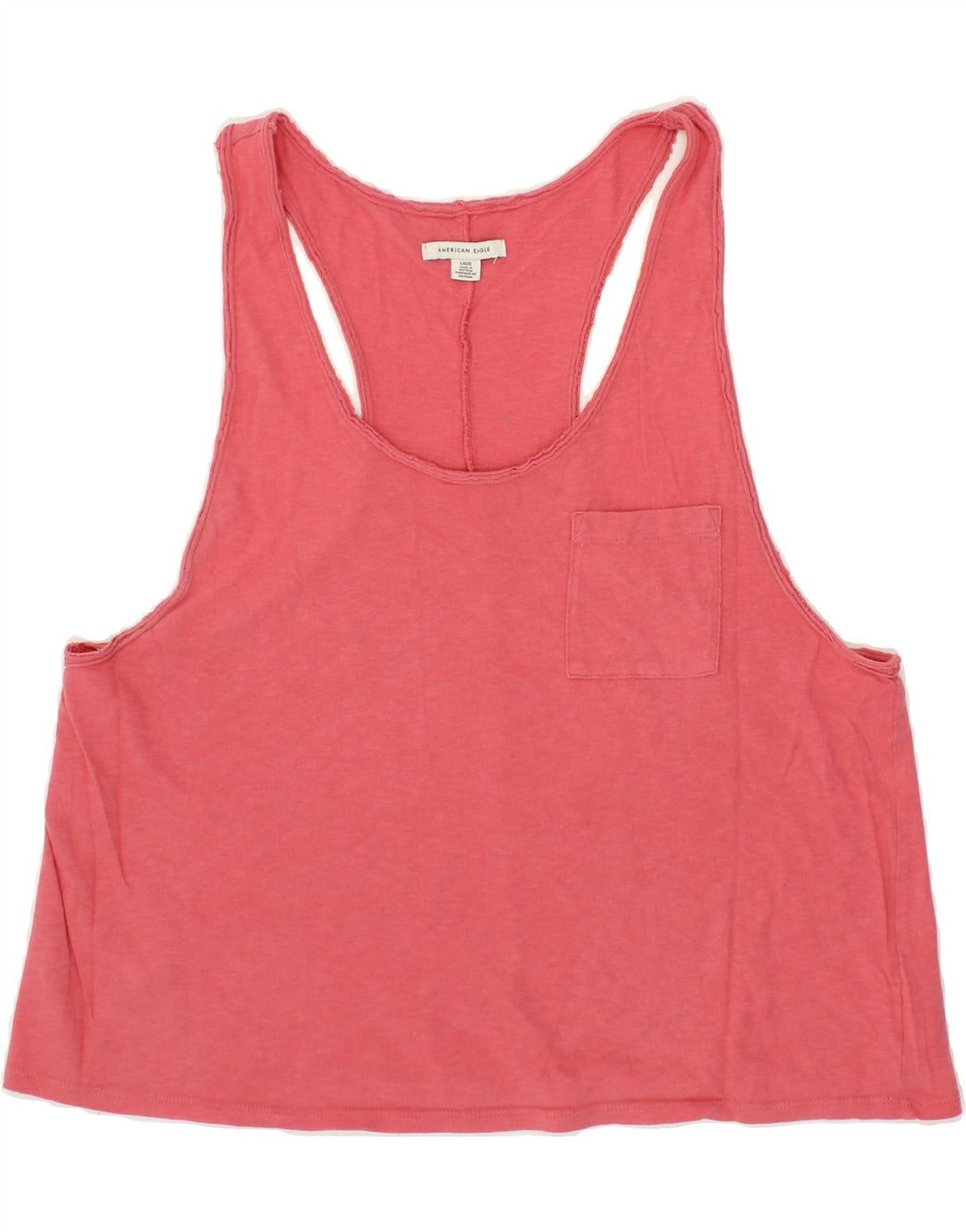 AMERICAN EAGLE Womens Crop Vest Top UK 16 Large Pink Cotton Vintage American Eagle and Second-Hand American Eagle from Messina Hembry 
