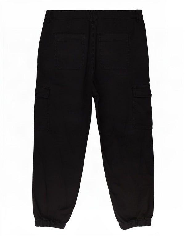 Marks & Spencer Damen-Cargohose mit hoher Taille, UK 22, 3XL, W40, L27, Schwarz