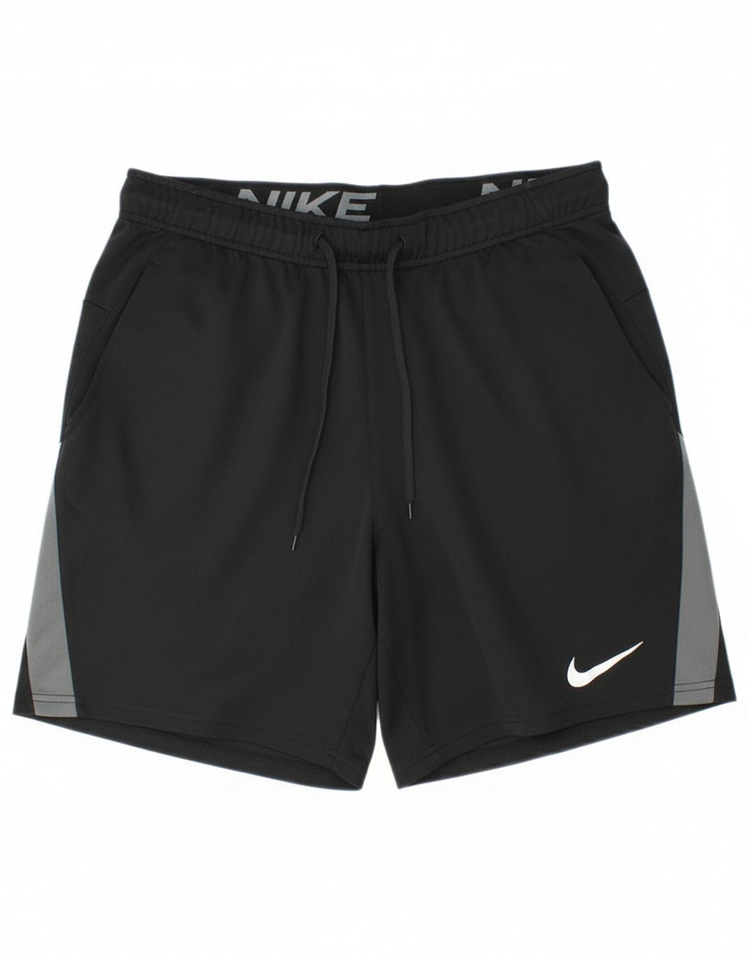 Nike Herren Dri Fit Sportshorts Mittelschwarzes Colourblock-Polyester