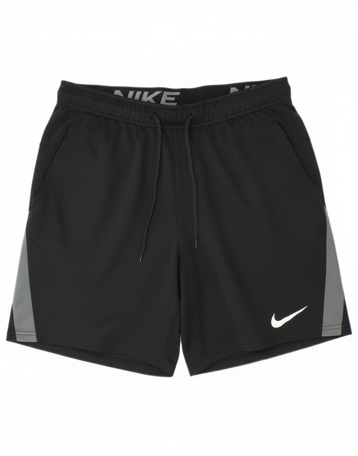 Nike Herren Dri Fit Sportshorts Mittelschwarzes Colourblock-Polyester