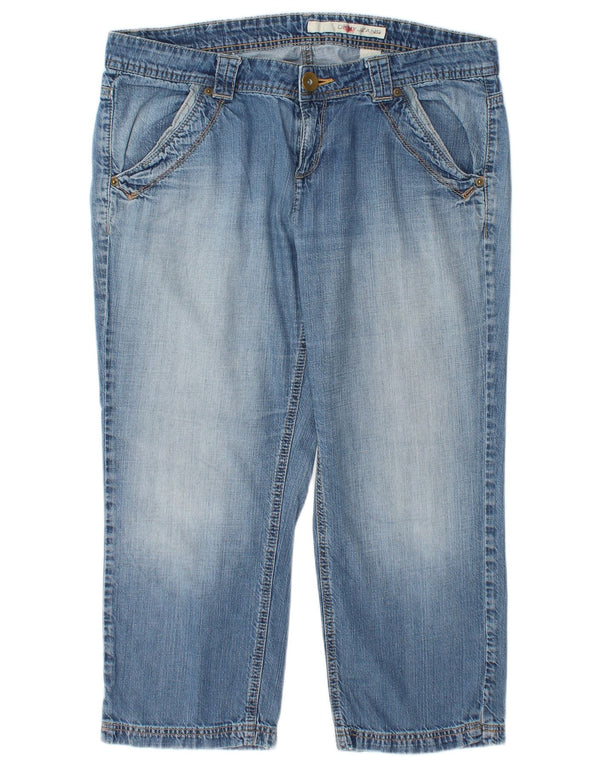Gerade geschnittene Damenjeans von Dkny, US 14, XL, B36, L24, Blau, Baumwolle