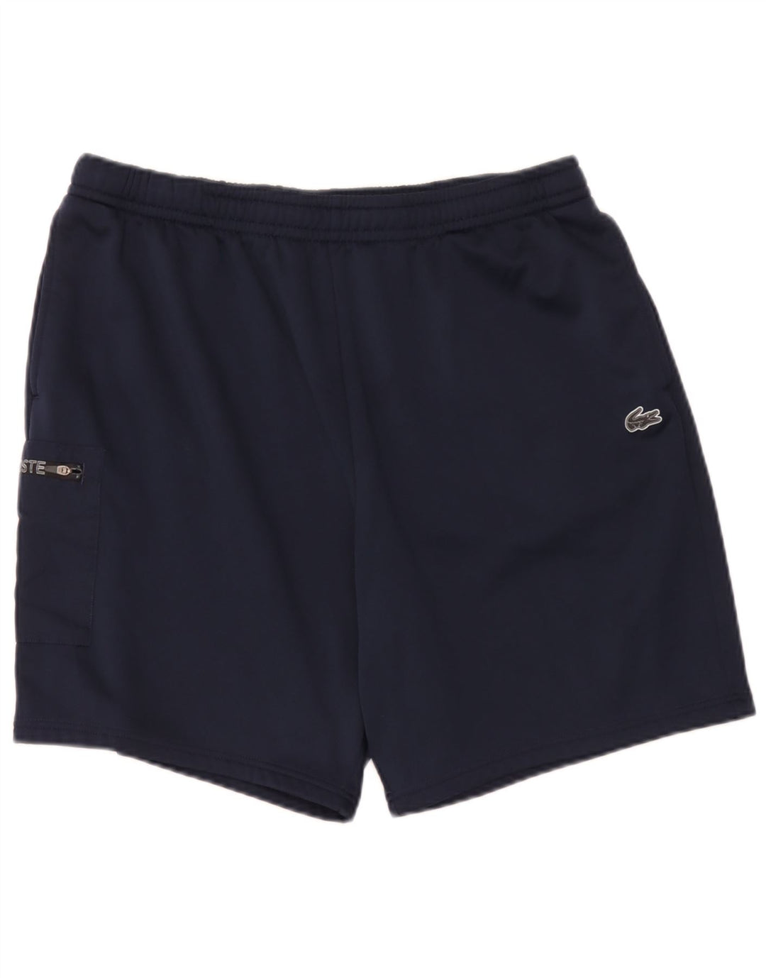 Lacoste Herren-Cargo-Sportshorts mit normaler Passform, Größe 7 2XL, marineblaues Polyester
