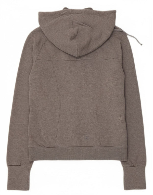 Puma Damen-Kapuzenpullover mit Reißverschluss, UK 12, Mittelgrau, Farbblock