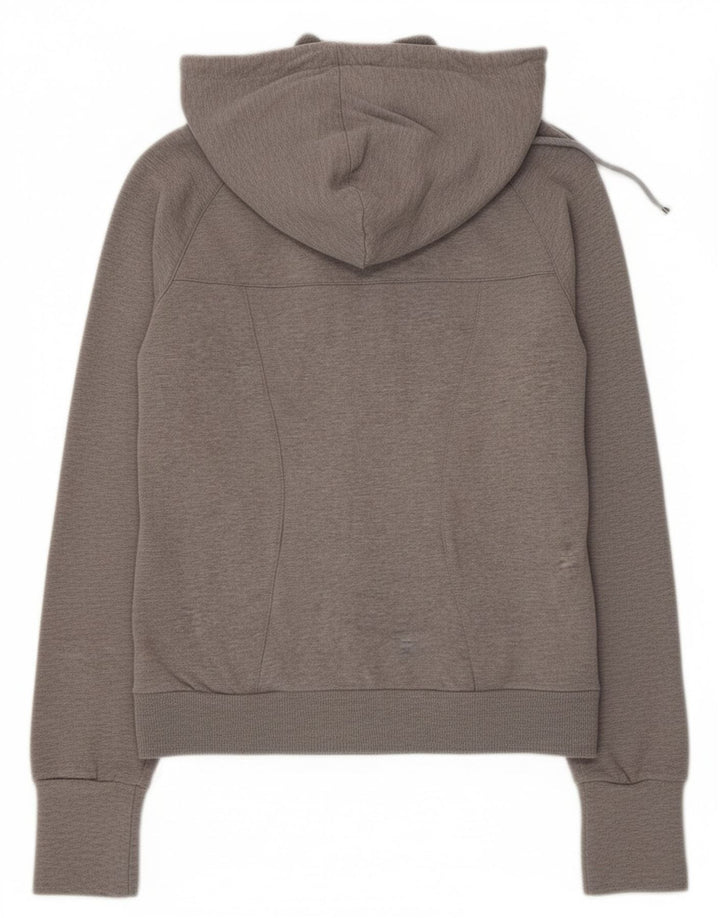 Puma Damen-Kapuzenpullover mit Reißverschluss, UK 12, Mittelgrau, Farbblock