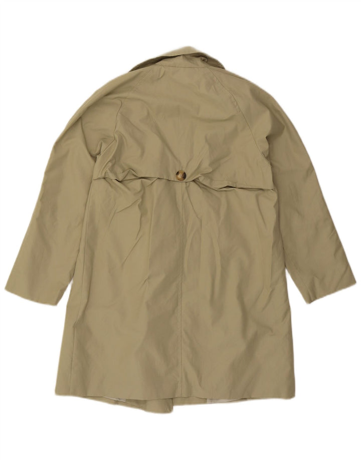 ZARA Girls Overcoat 9-10 Years Khaki Polyester