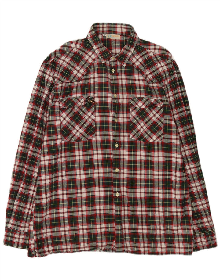 Univers Herren-Flanellhemd, Größe 45, XL, mehrfarbig