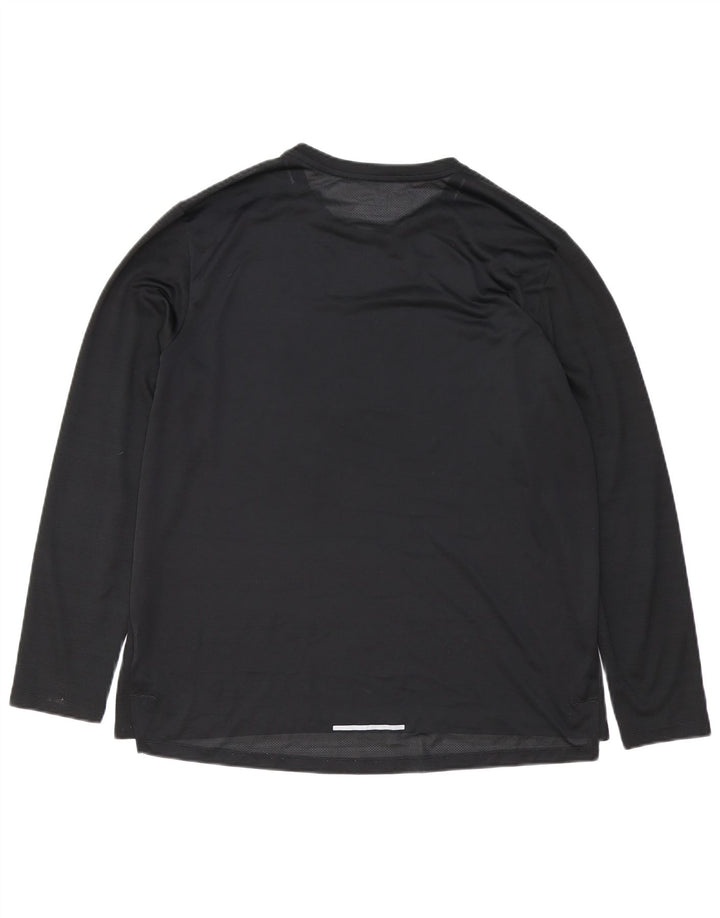 NIKE Herren Dri Fit Top Langarm XL Schwarz