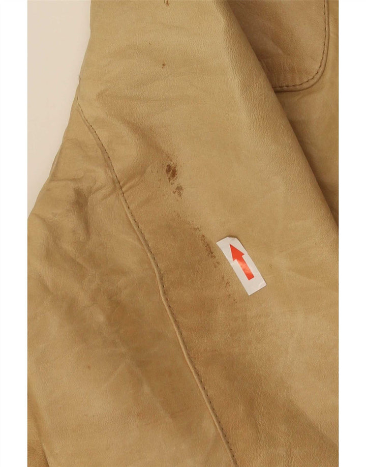 Conbipel Damen Lederjacke IT 44 Medium Beige