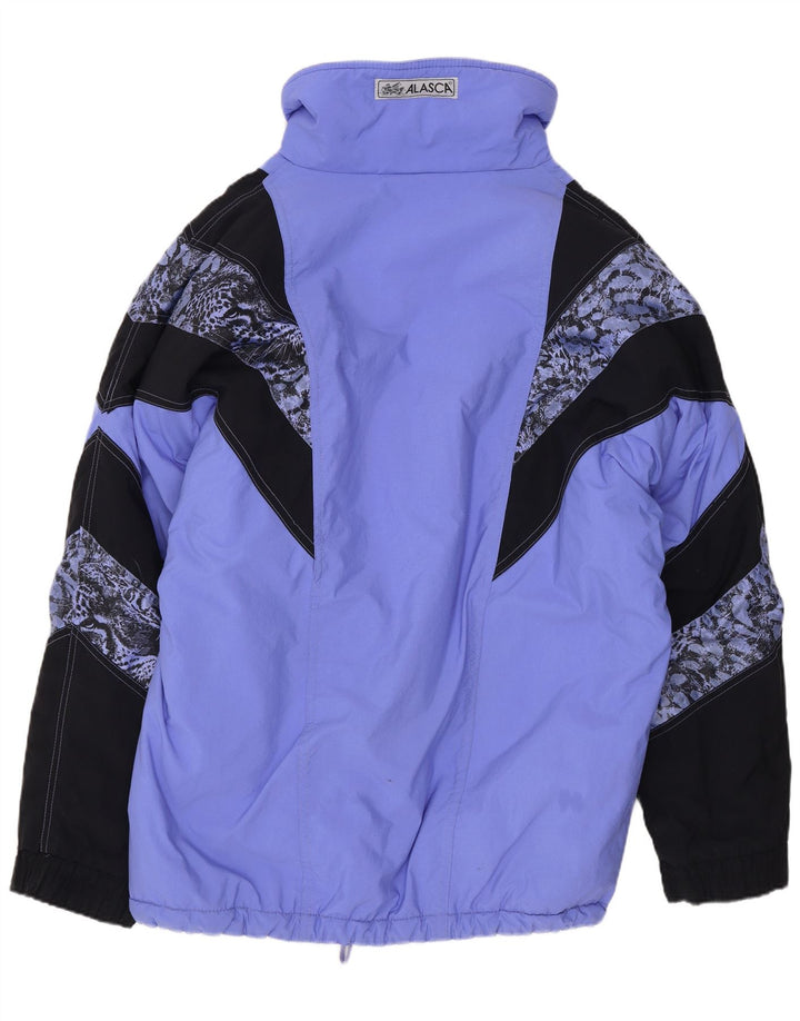 Alasca Herren Skijacke XL Blau Colourblock Polyamid Retro
