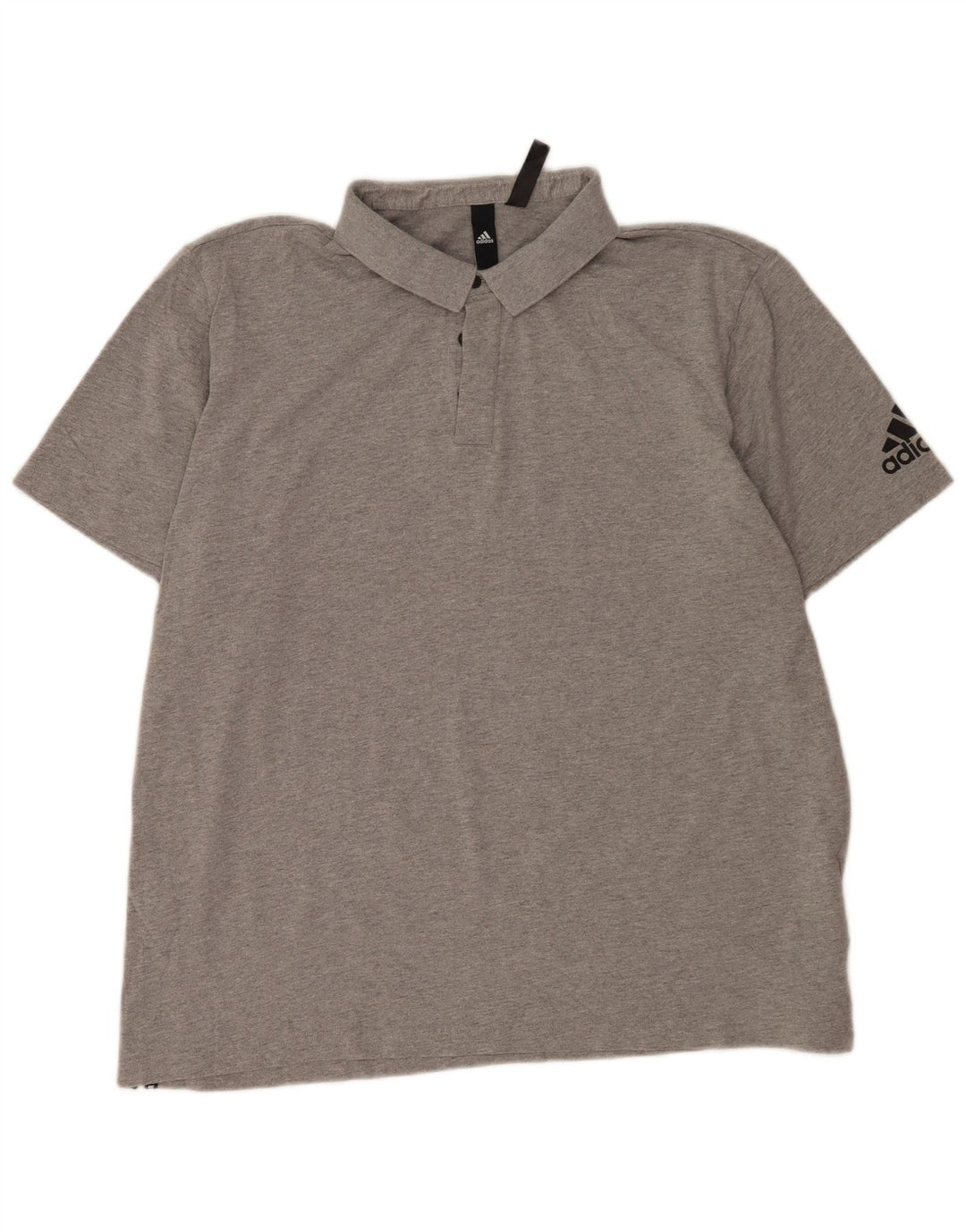 Adidas Herren Poloshirt 2XL Grau Baumwolle