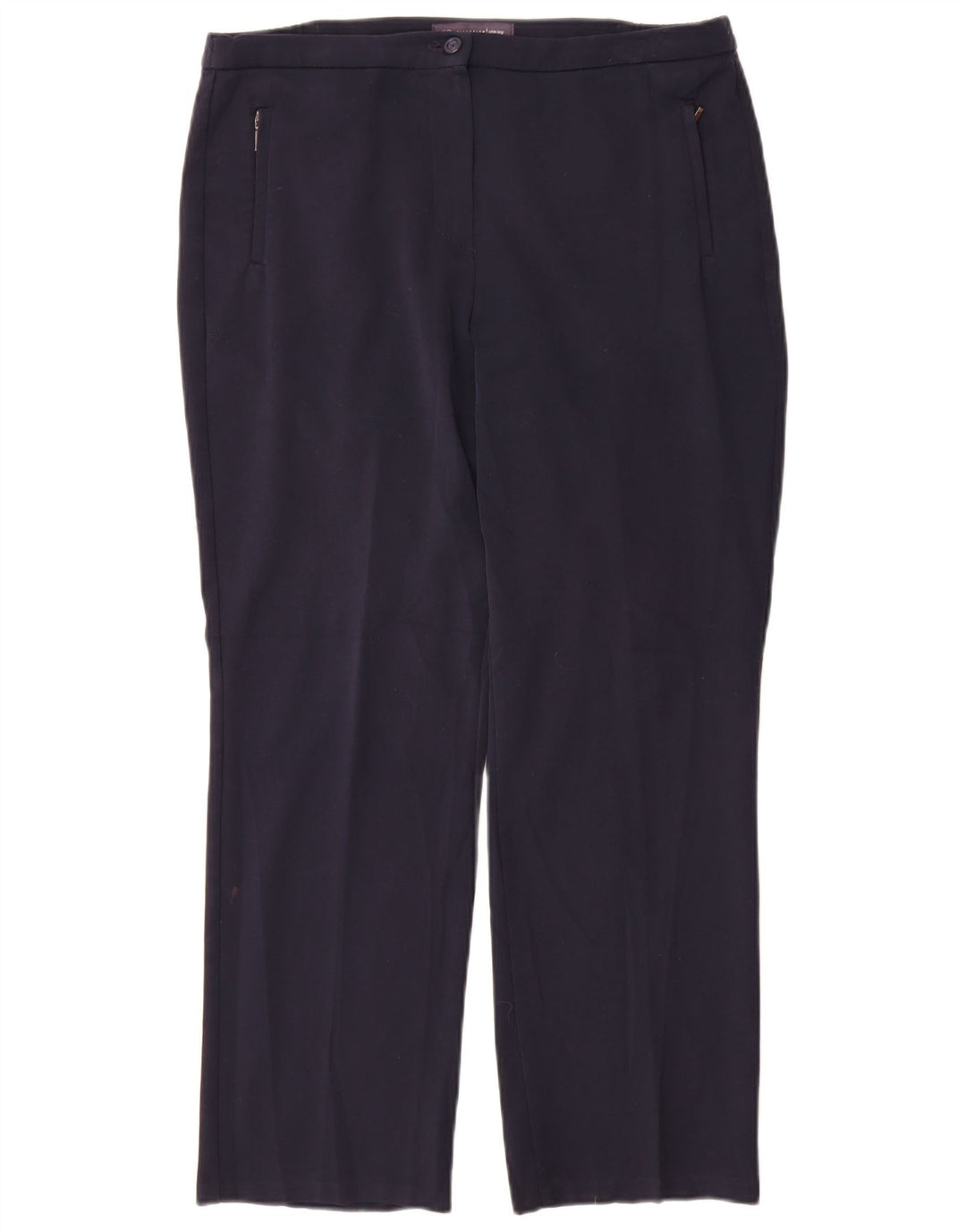 Gerade Freizeithose für Damen von Marks & Spencer, W32, L28, Marineblau, Polyester