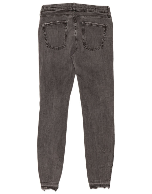 Zara Damen Skinny Jeans EU 42 Large W32 L28 Graue Baumwolle