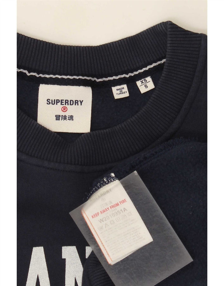 Superdry Herren-Sweatshirt mit Grafik, Größe S, Marineblau, Baumwolle